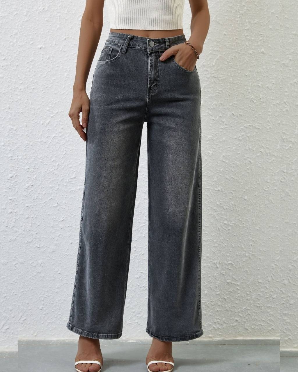 Elody Jeans - Charcoal