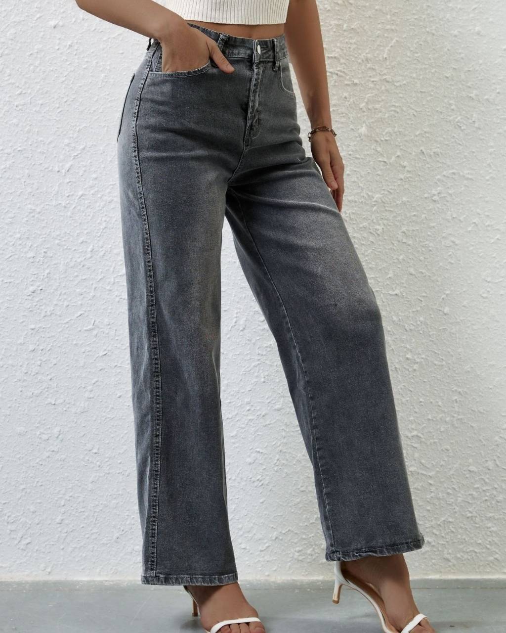 Elody Jeans - Charcoal