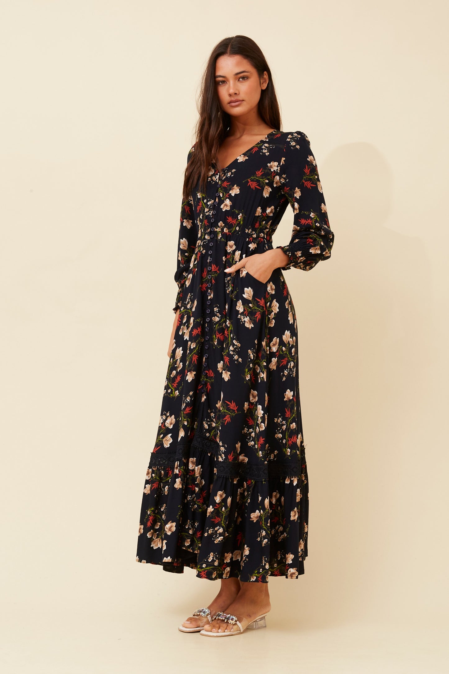 Belinda Long Sleeve Maxi Dress