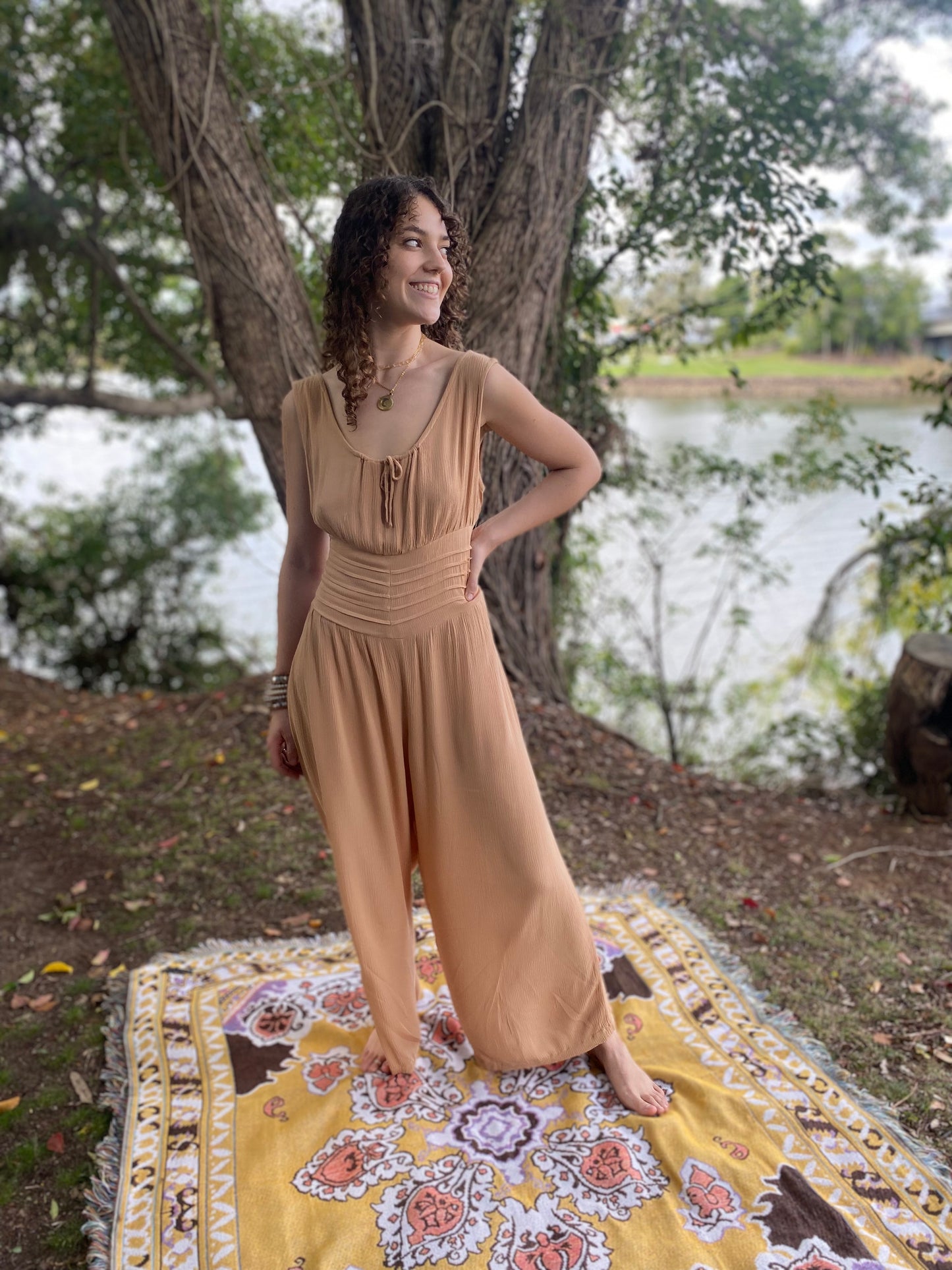 Cleopatra Jumpsuit - Beige
