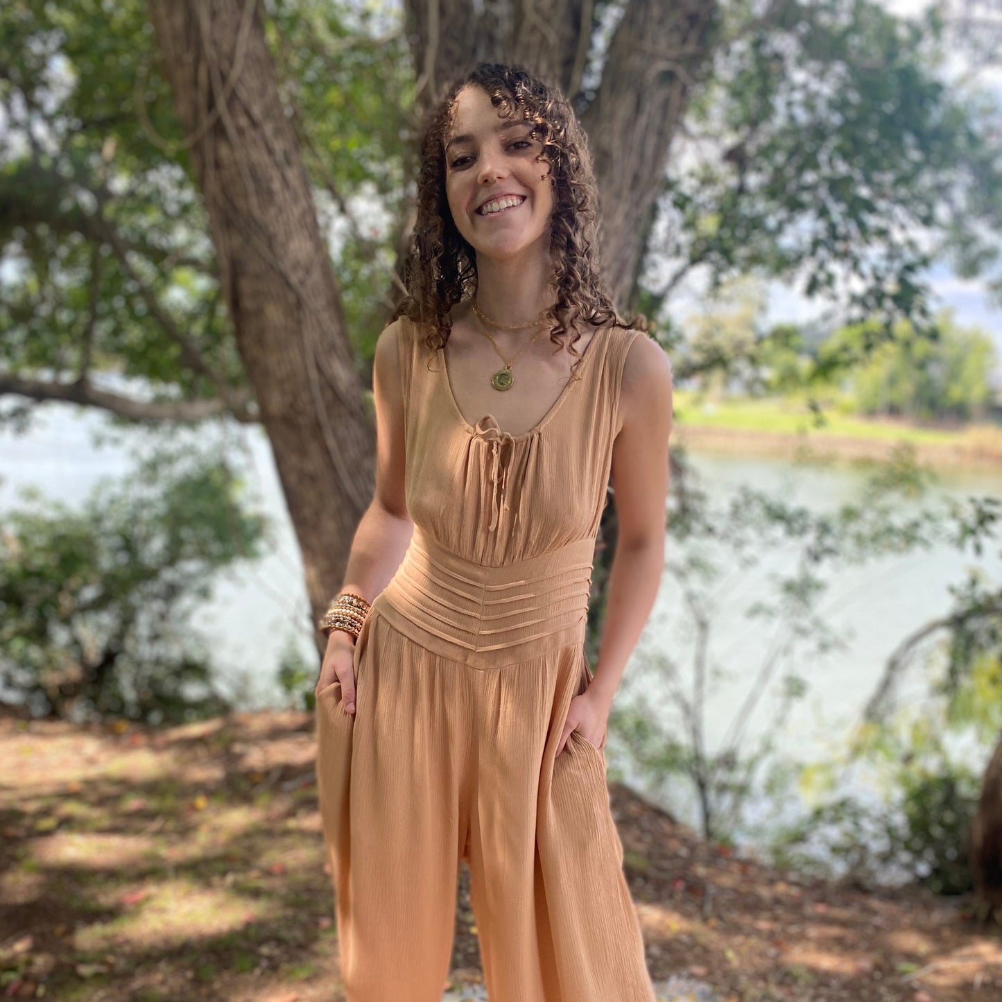 Cleopatra Jumpsuit - Beige