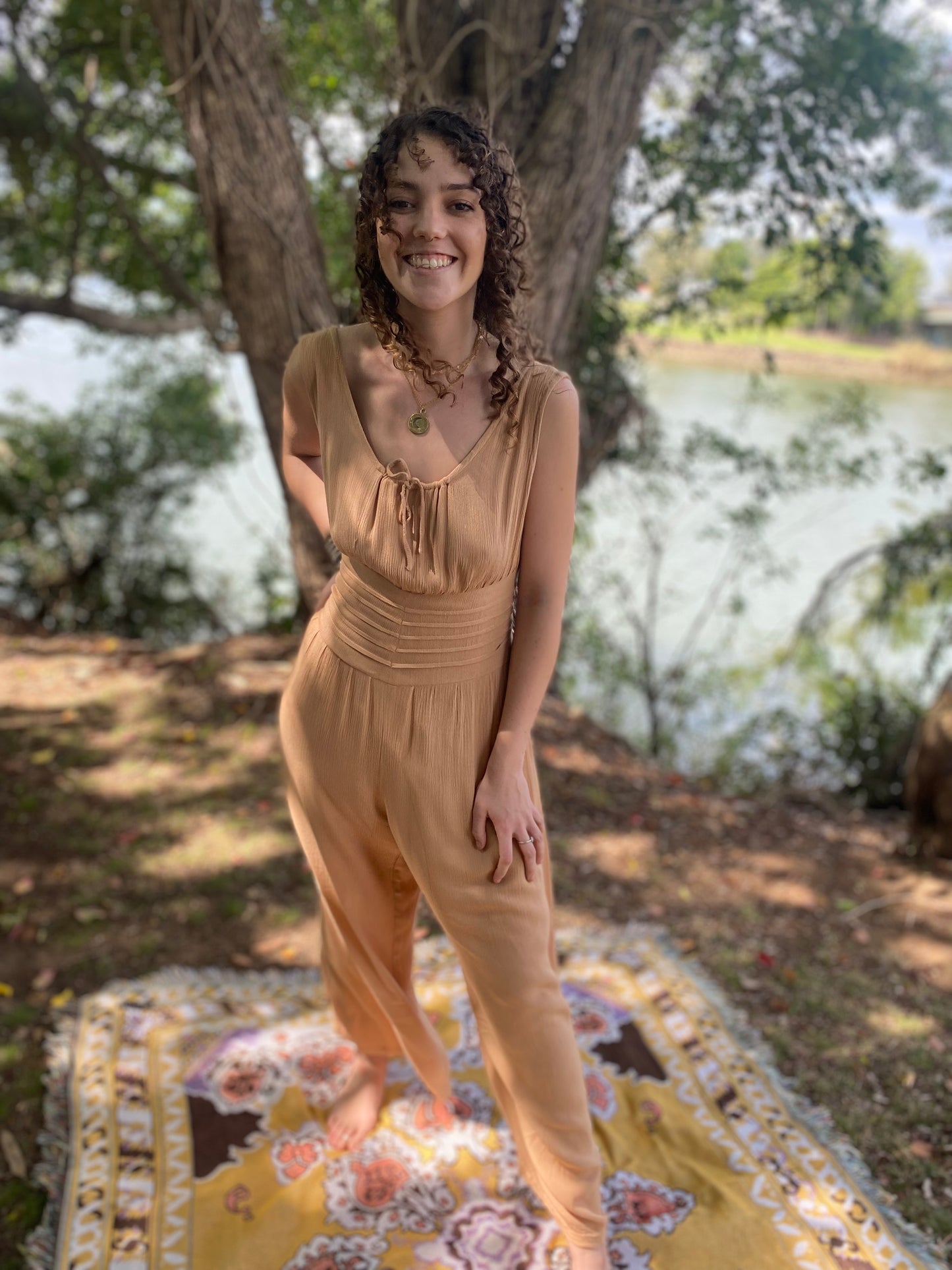Cleopatra Jumpsuit - Beige