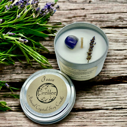 Natural Fragrance Travel Tin Candle | Peace