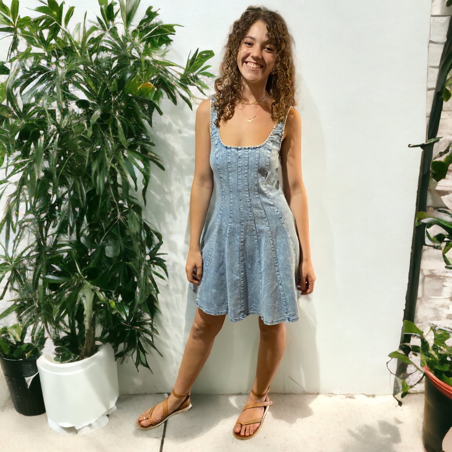 Billie Denim Mini Dress