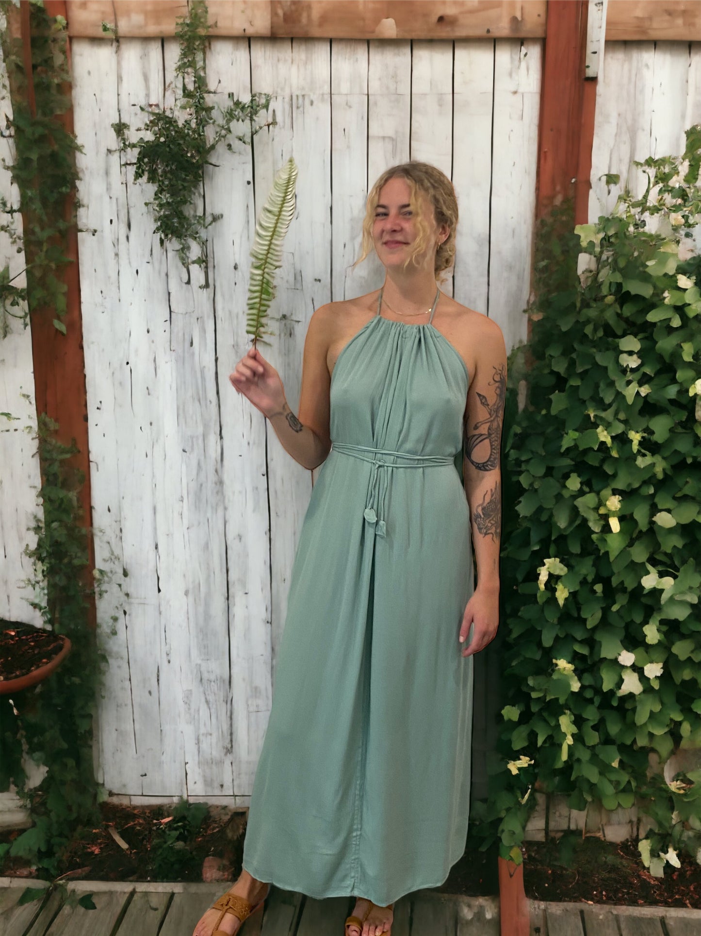 Aphrodite Dress - Sage