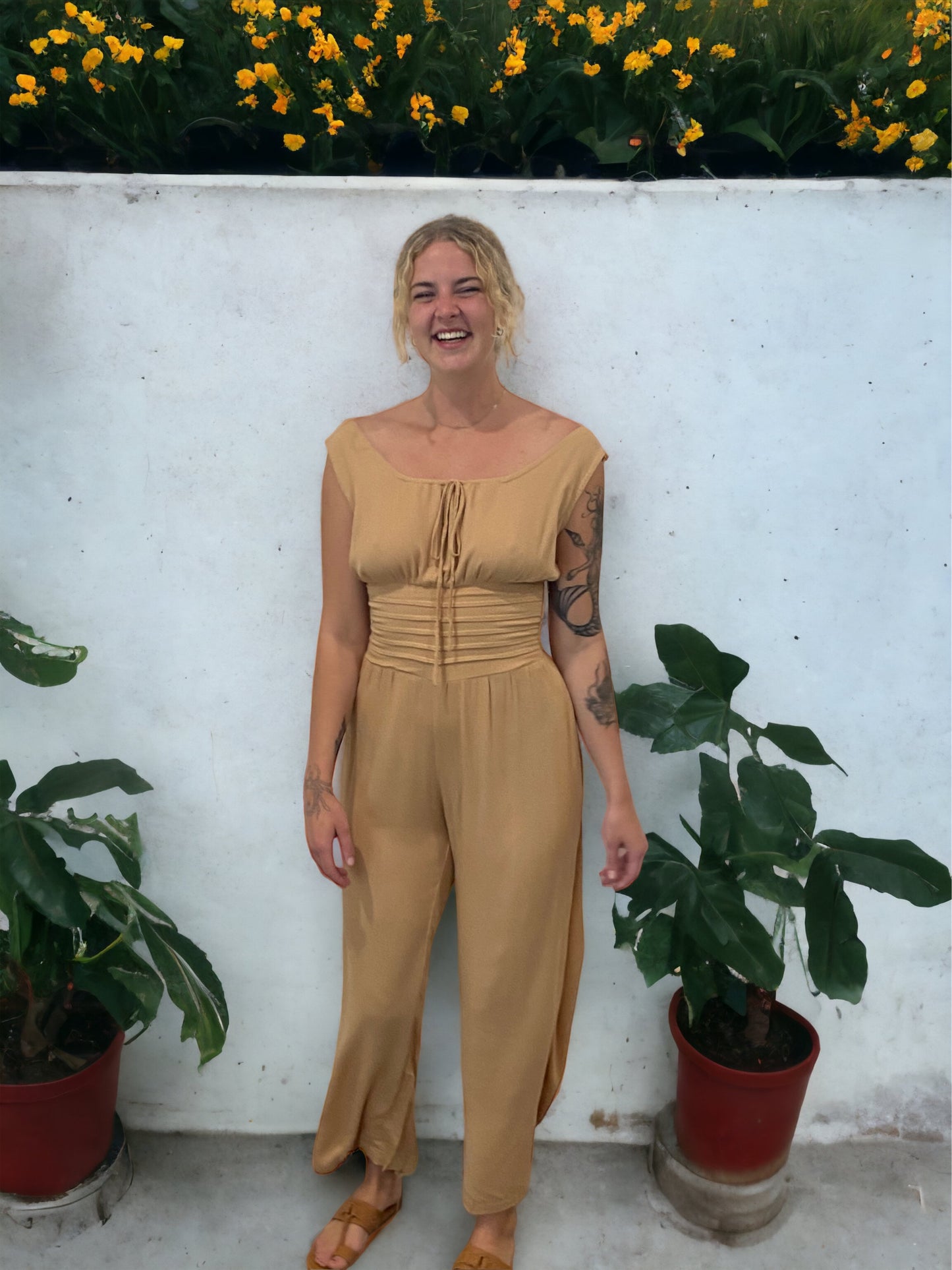 Cleopatra Jumpsuit - Beige