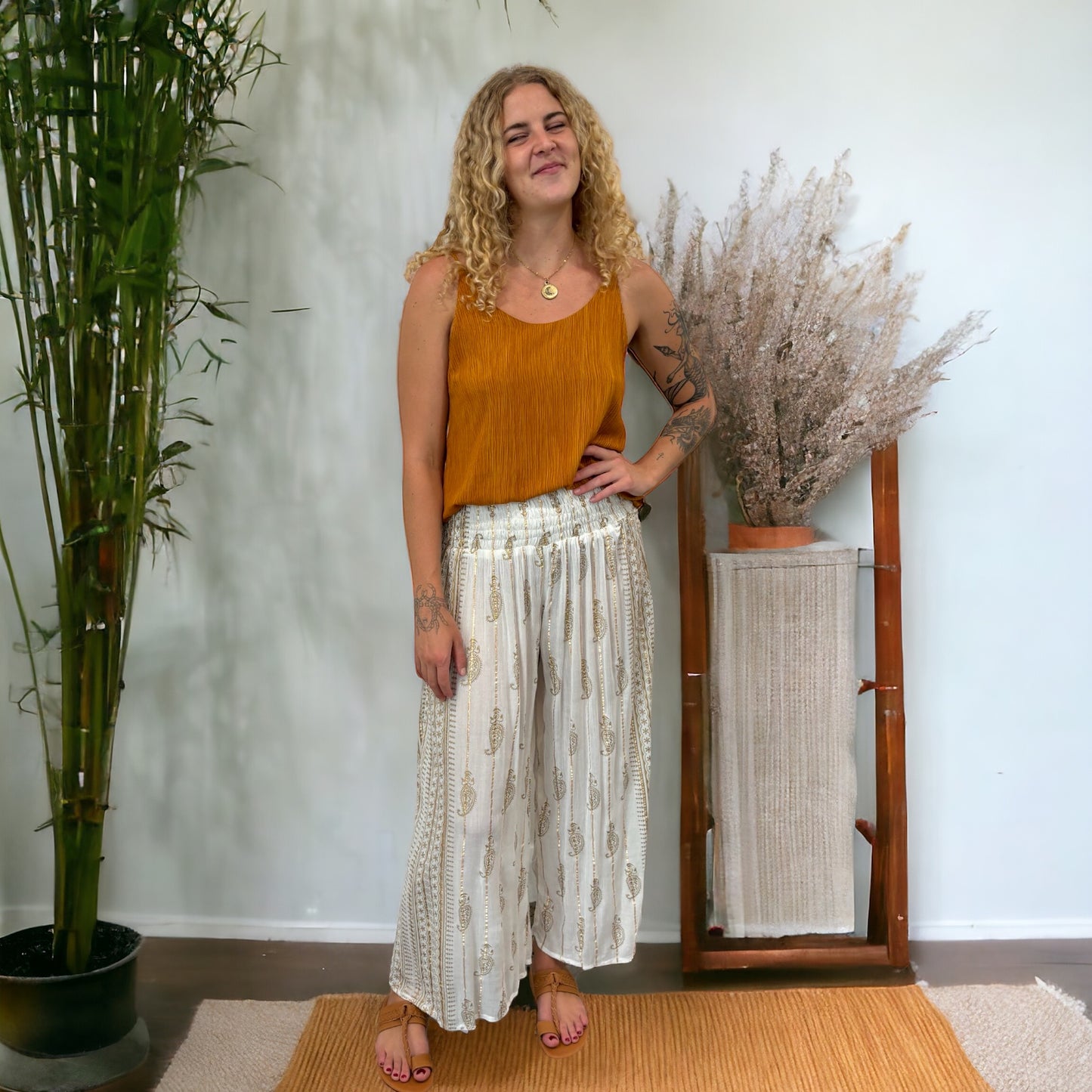 Shukra Pants - White