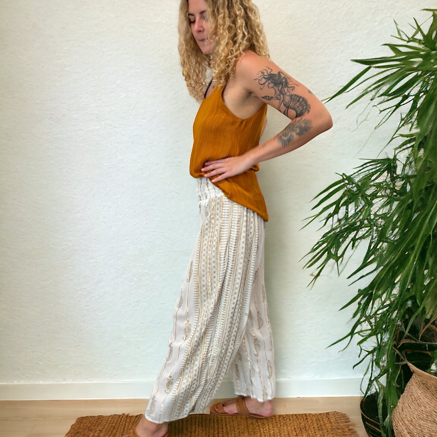 Shukra Pants - White