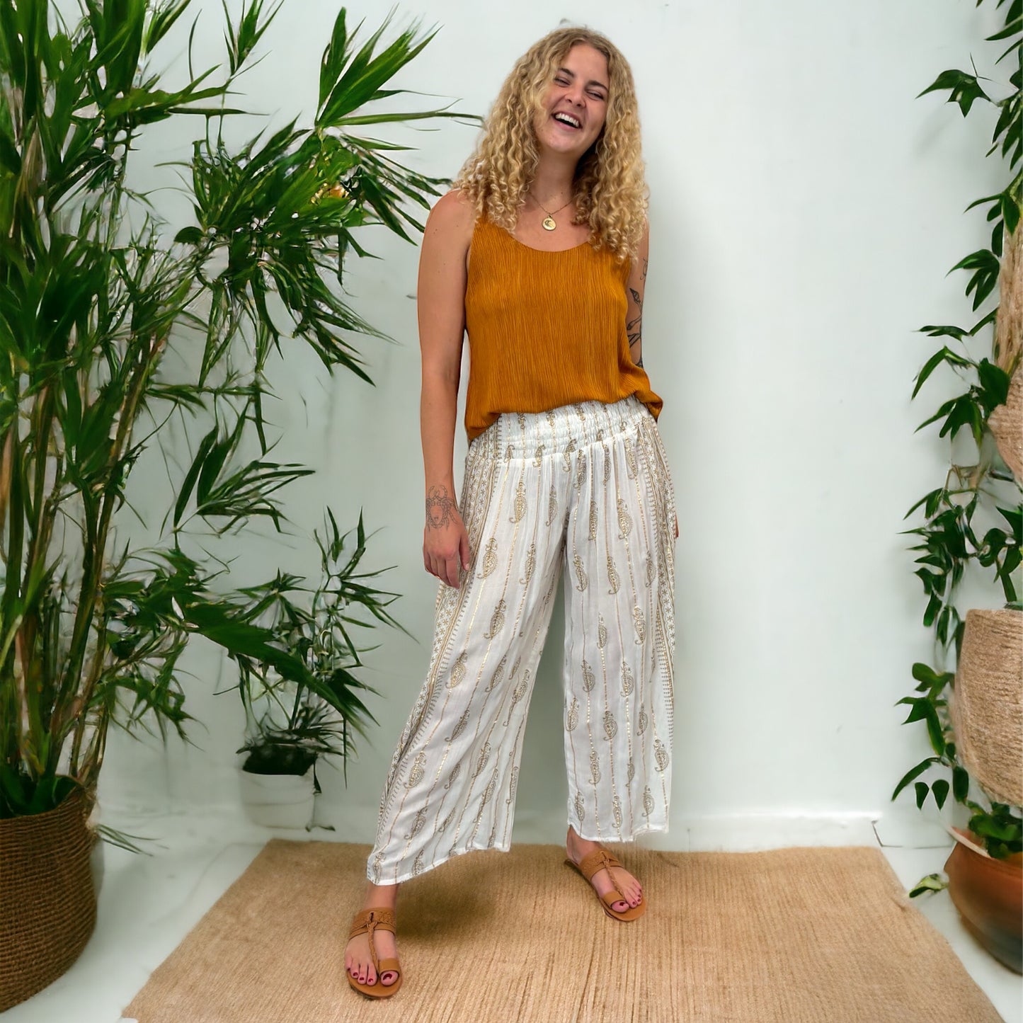 Shukra Pants - White