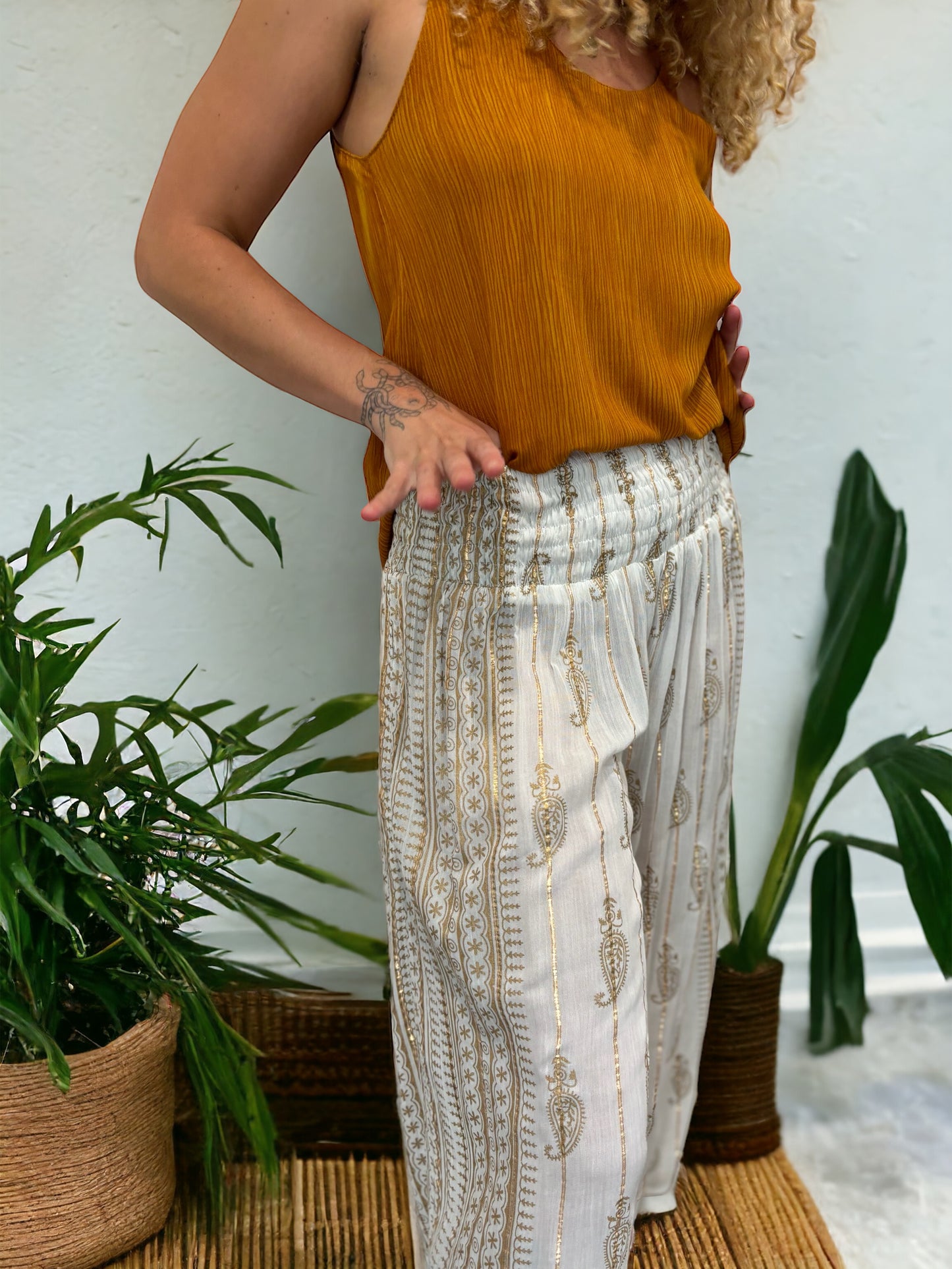 Shukra Pants - White