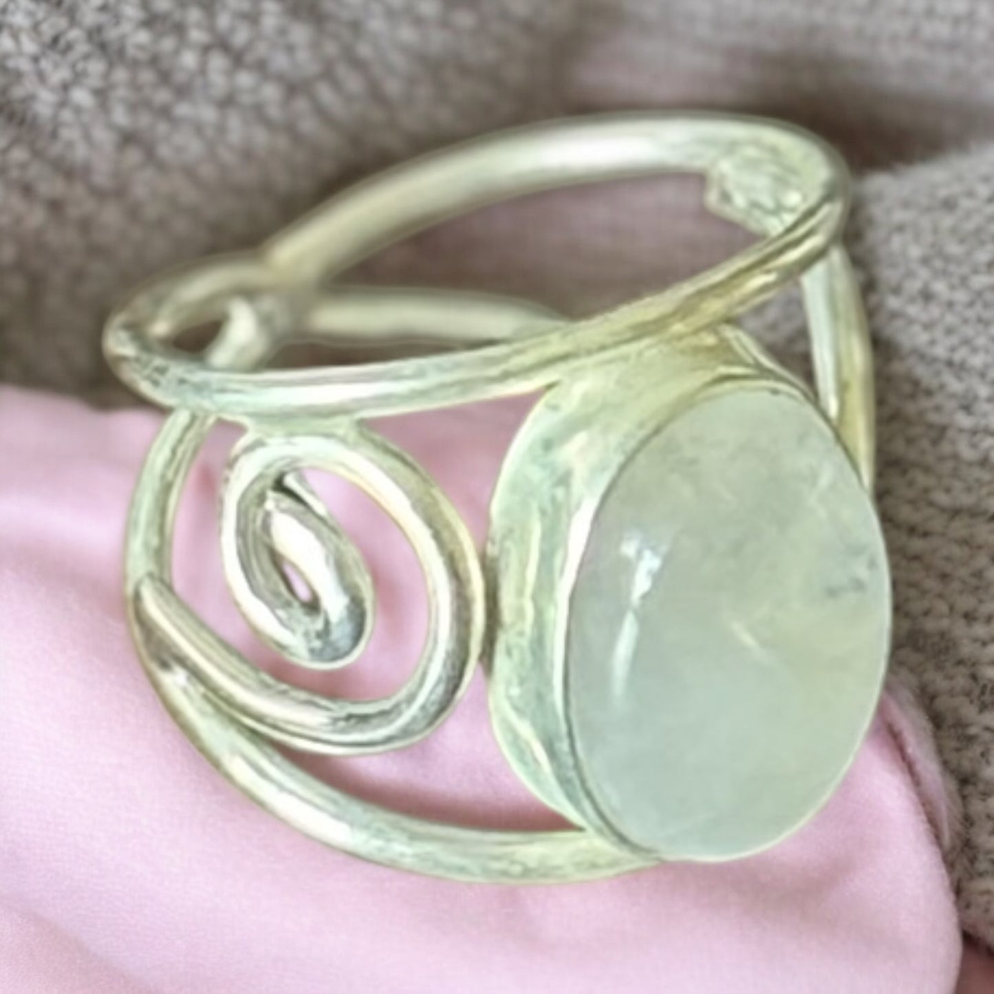 925 Silver Rainbow Moonstone Ring