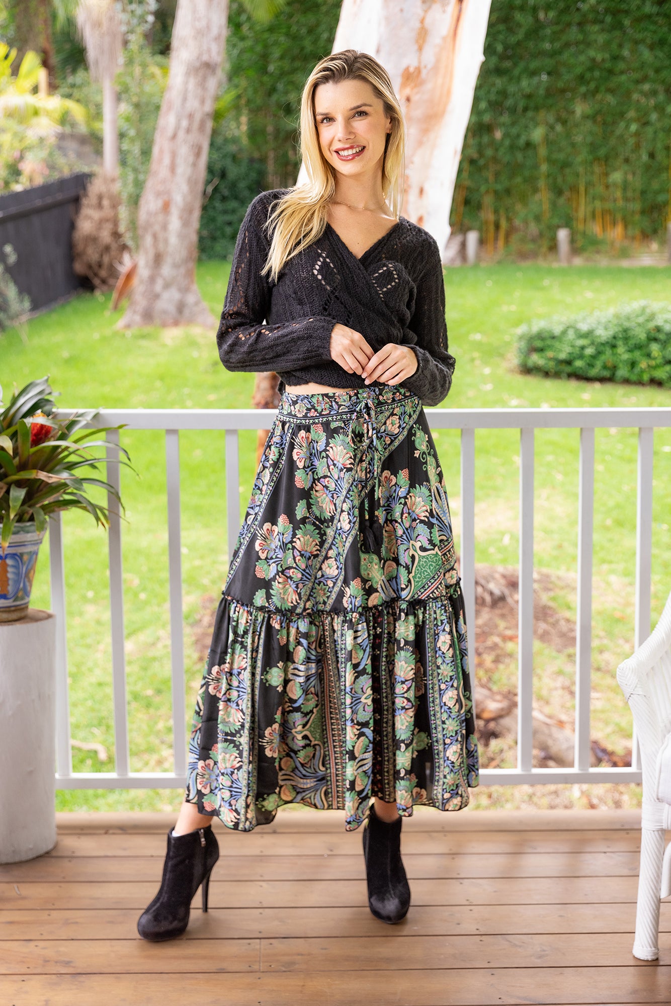 Myra Frill Maxi Skirt