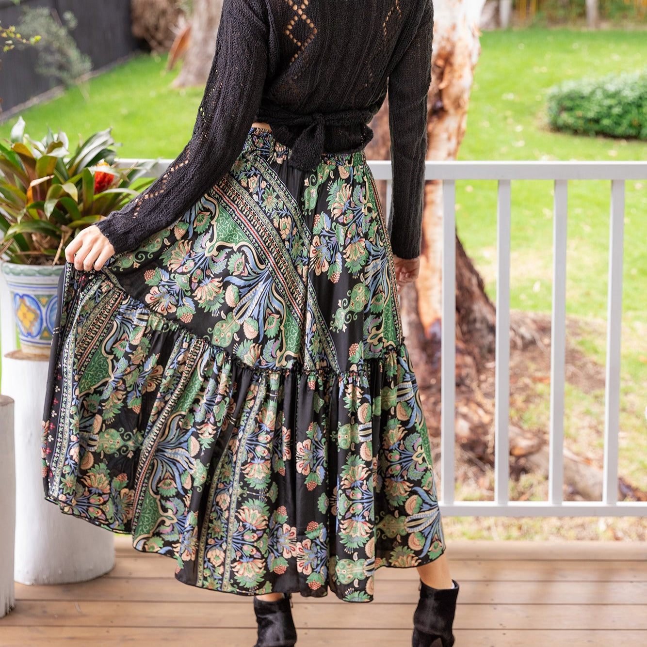 Myra Frill Maxi Skirt