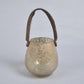 Mercury Glass Votive with Leather Handle