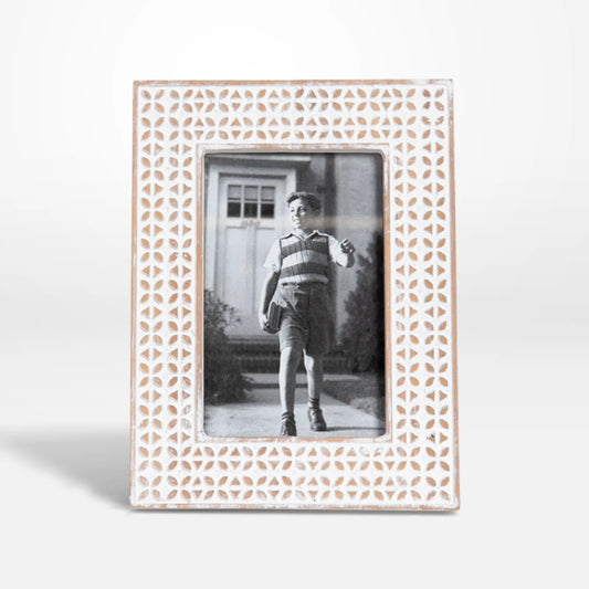 Wooden Carved Photo Frame - 4x6