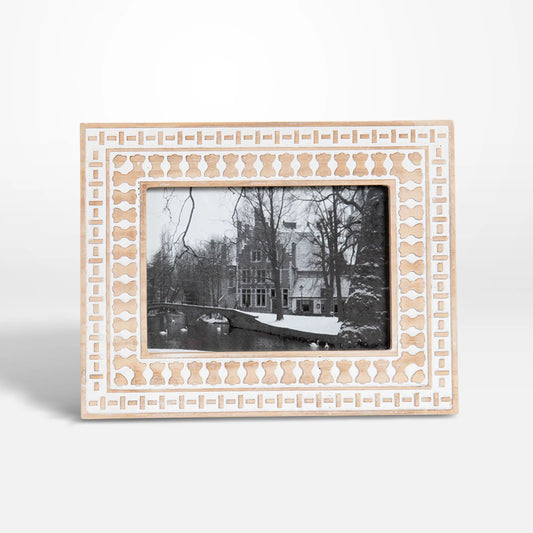 Wooden Carved Photo Frame - 5x7