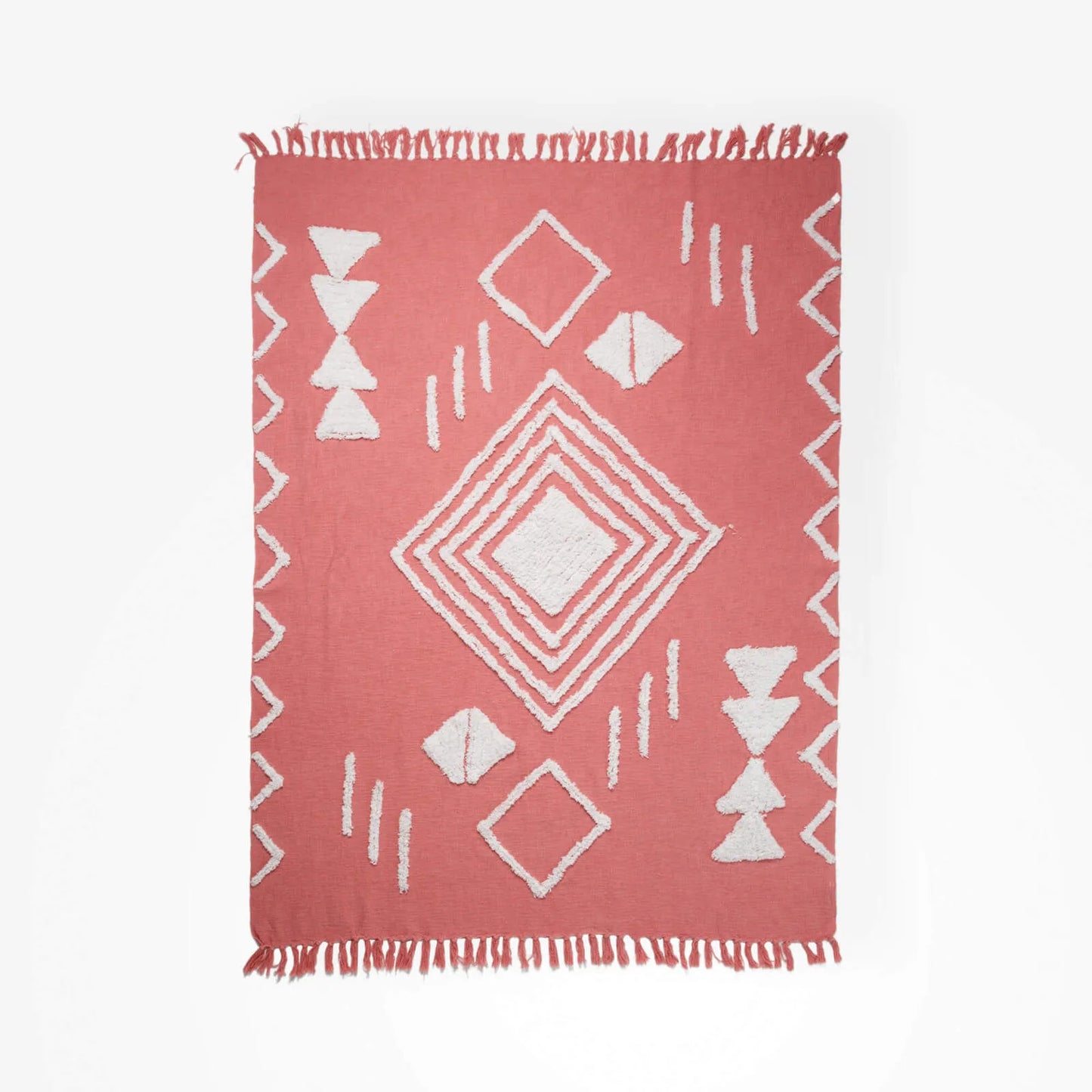 Riley Tufted Throw - Pink