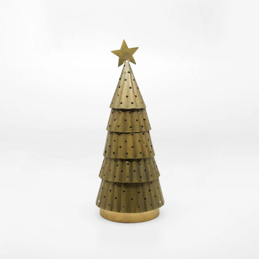 Christmas Tree Pillar Candle Holder