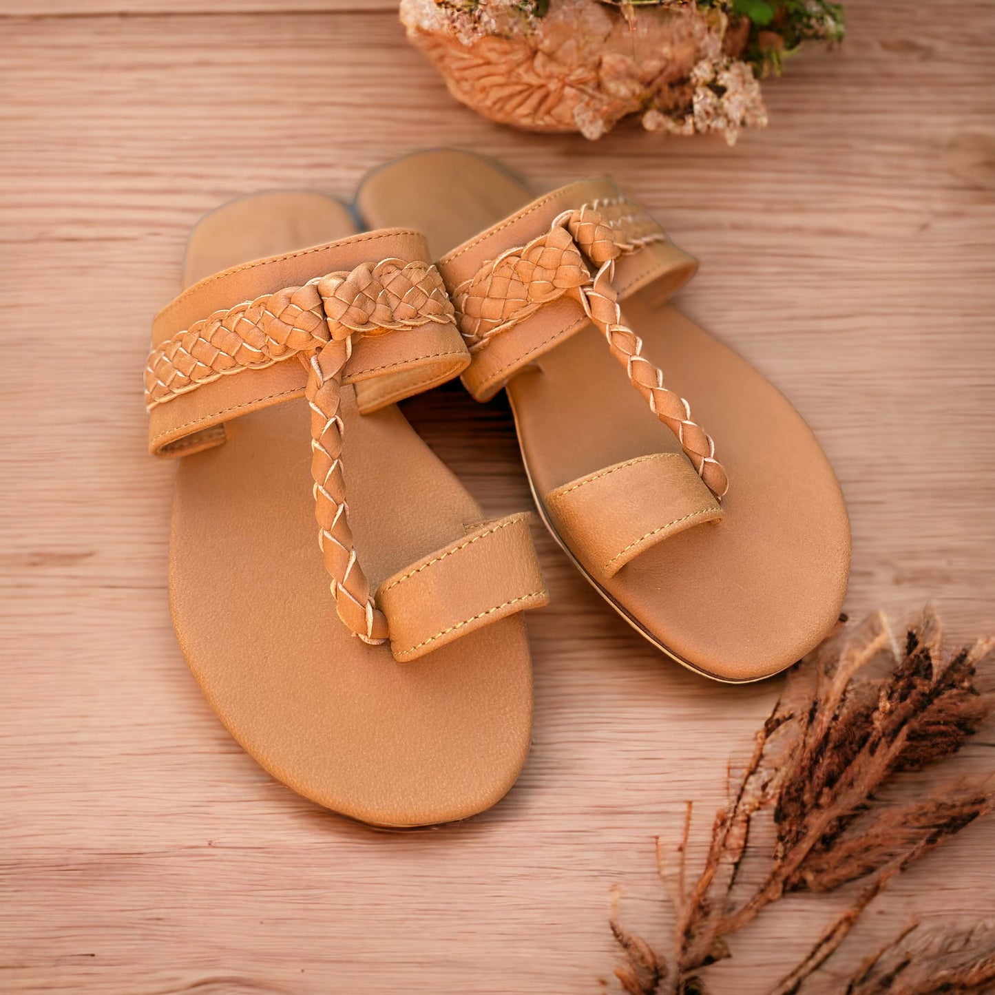 Leather Indian Toe Sandals