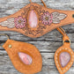 Gemstone Leather Cuffs