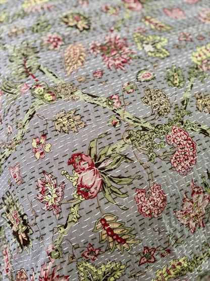 Kalista - Indian Kantha Quilt Bedspread Coverlet