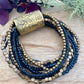 Layered Bracelet - Black and gold