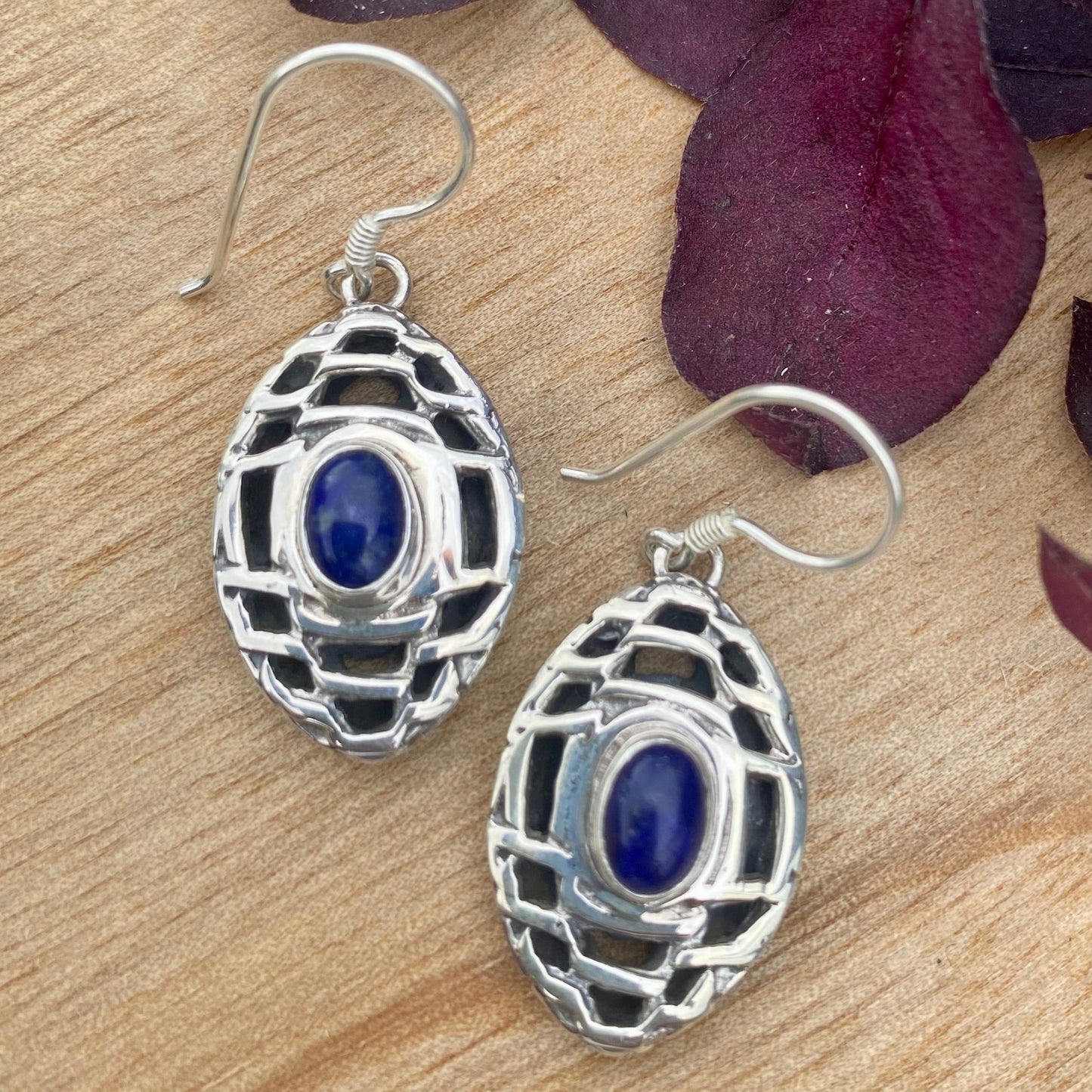 Lapis Lazuli Dangle Earrings