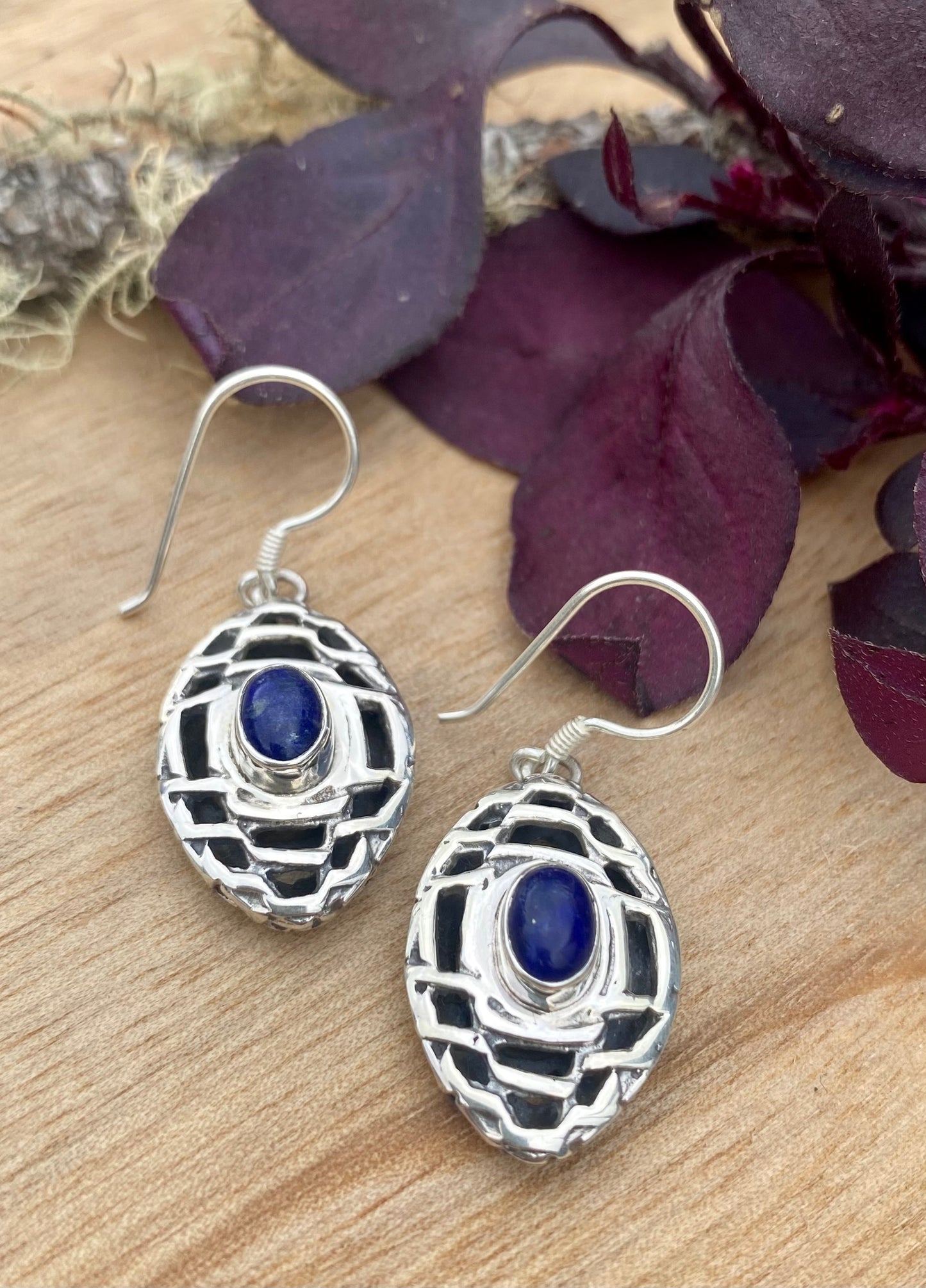 Lapis Lazuli Dangle Earrings