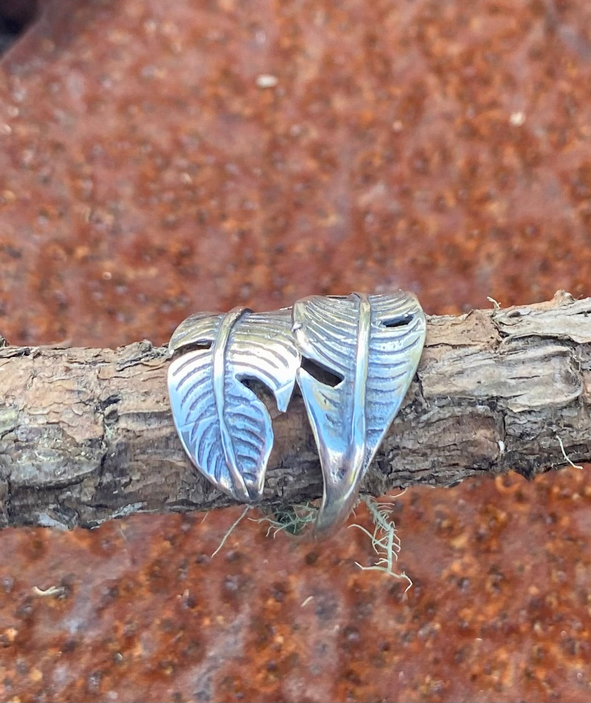 Sterling Silver Wrap Leaf Ring