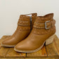 Temp Leather Boots - Tan