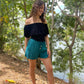 Mindi Shorts - Seafoam