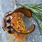 Snakeskin Flower Cuff - Light Tan