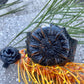 Snakeskin Flower Cuff - Black