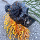 Snakeskin Flower Cuff - Black