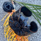 Snakeskin Flower Cuff - Black