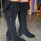 Mail Black Suede Boots