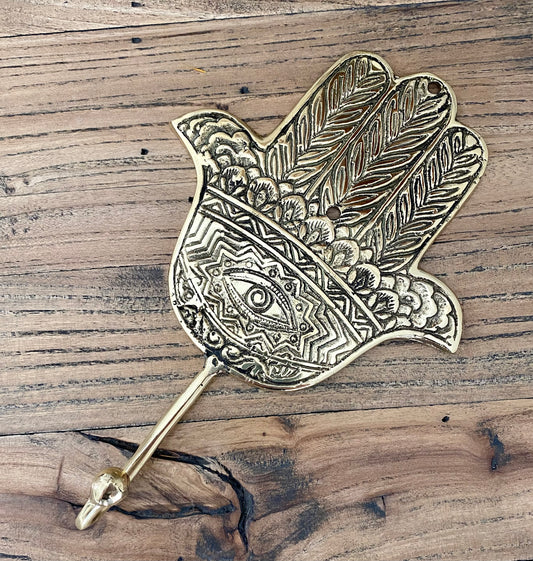 Brass Hamsa Wall Hook