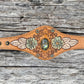 Gemstone Leather Cuffs
