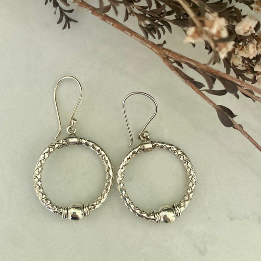 Round Rope Dangle Earring