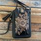 Sunflower Phone Wallet  - Antique Black