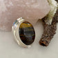 Sterling Silver Large Tigers Eye Ring