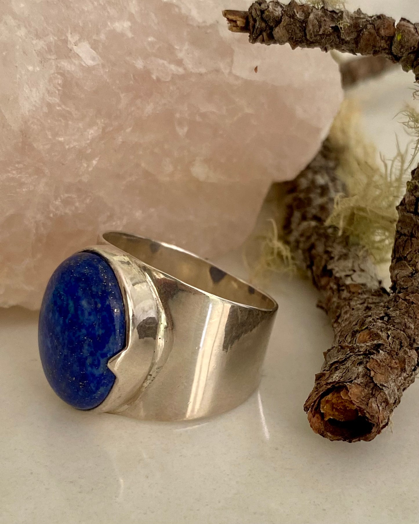 Sterling Silver Lapis Lazuli Stone Ring