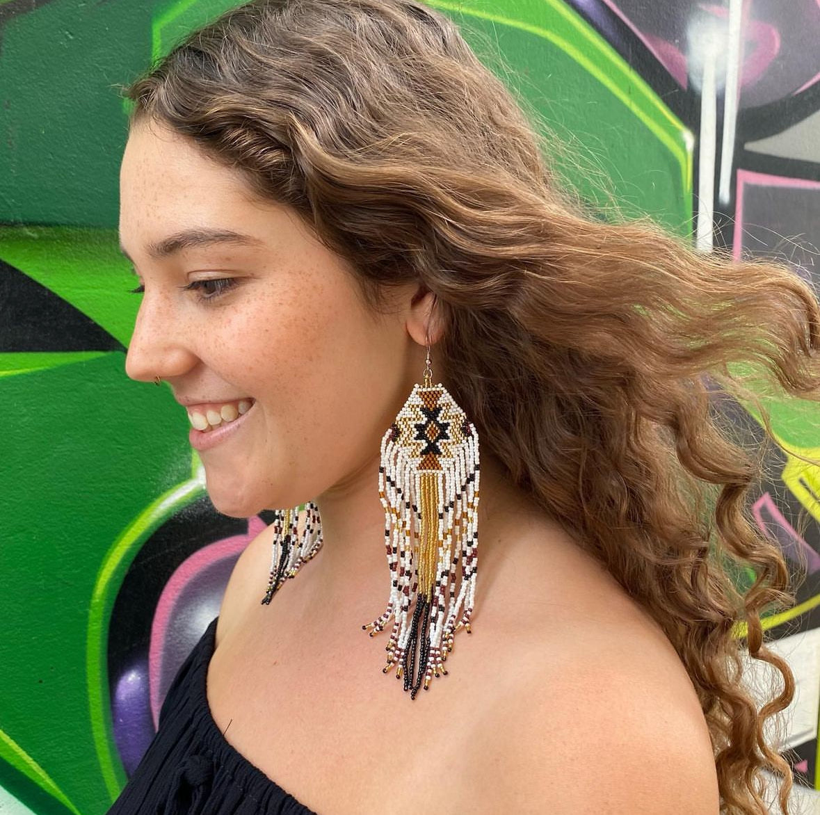 Isis Beaded Earrings