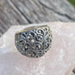 Sterling Silver Rounded Filagree Ring