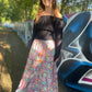 Indigo Maxi Skirt