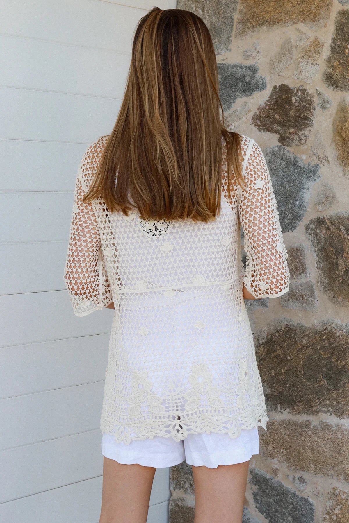 Crochet top - cream