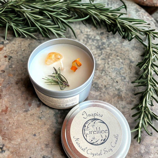 Natural Fragrance Travel Tin Candle | Inspire