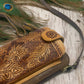 Peacock Phone Wallet  - Chocolate Brown