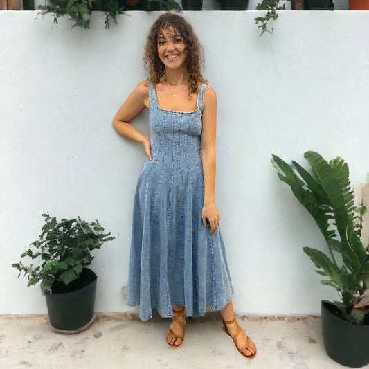 Jude Denim Maxi Dress