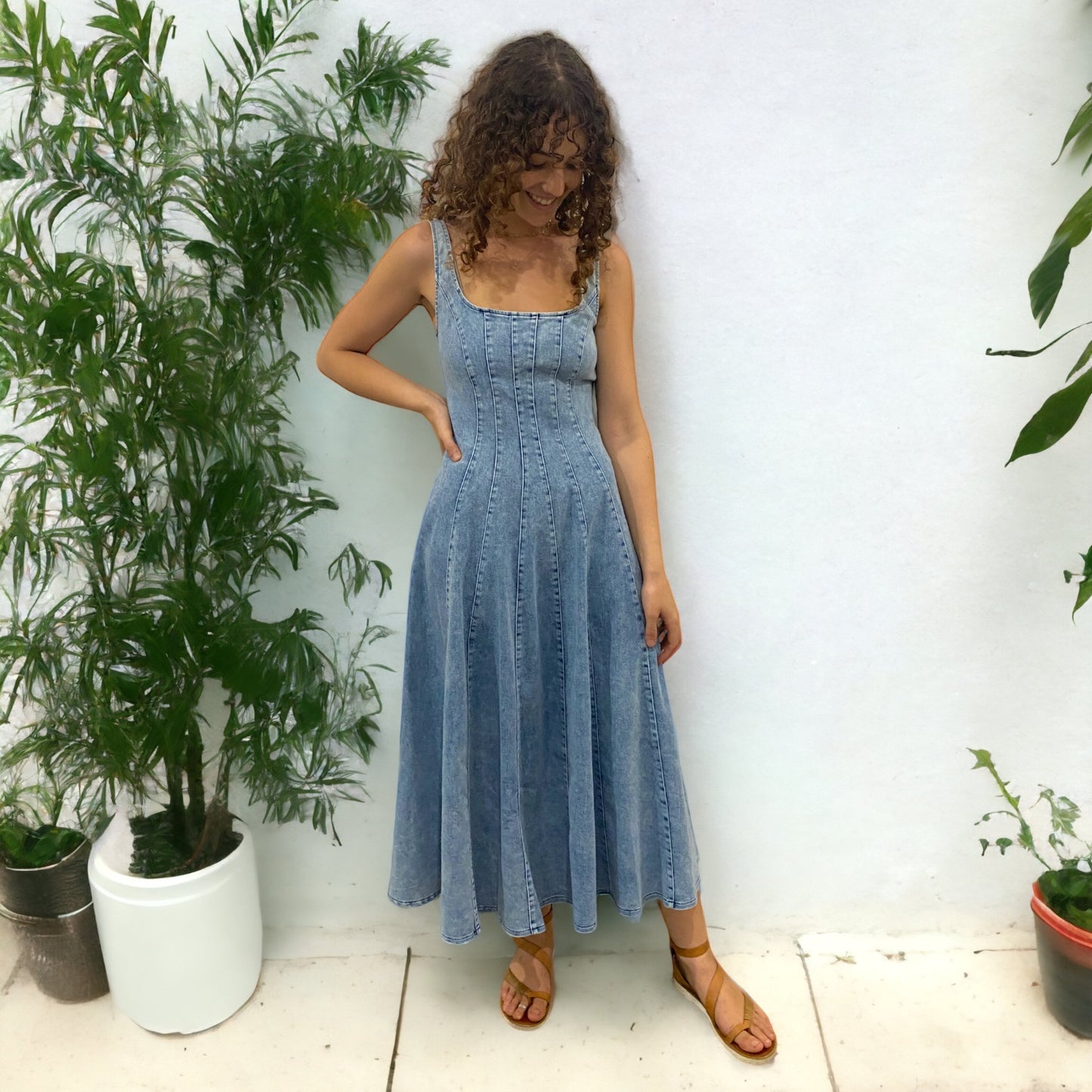 Jude Denim Maxi Dress